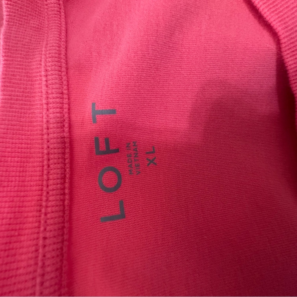 Loft Modern Wedge Tee Pink Size XL - Picture 3 of 5